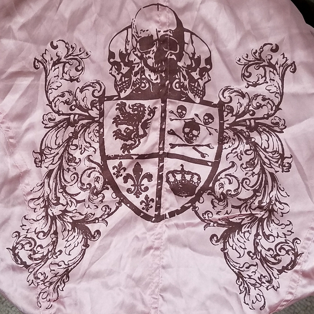 Miss Me Brown Jacket w/ Pink Lining & graphics
